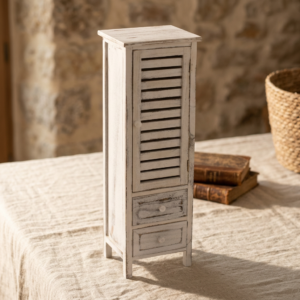 Cassettiera shabby vintage bianca MENDLER