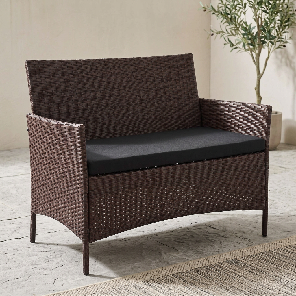 Polyrattan intrecciato e comfort del cuscino